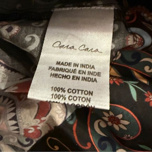 Cara Cara Emmery Cinched-Waist Poplin Peplum Top - Picture 6 of 9